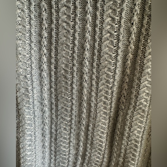 White House Black Market (WHBM) powder blue knit sweater size large - Picture 4 of 5